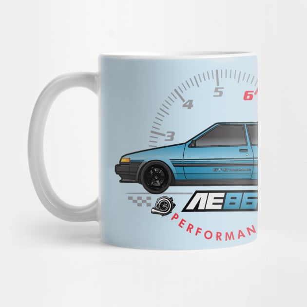 Blue AE86 Performance by JRCustoms44